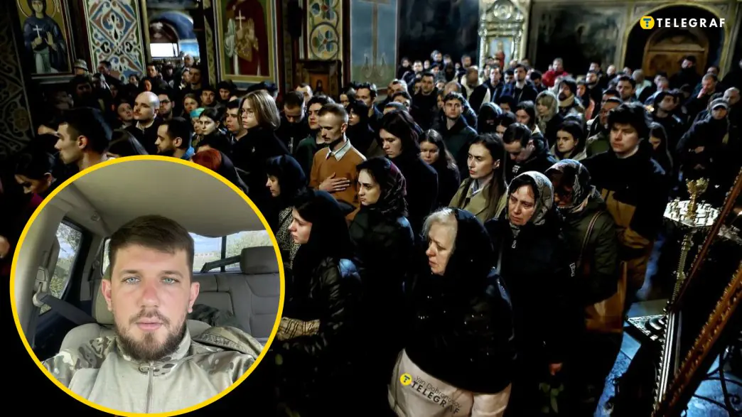 Сотні людей стояли на колінах: у Києві провели в останню путь воїна та активіста Павла Петриченка